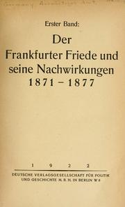 Die grosse Politik der europäischen Kabinette, 1871-1914 by Germany. Auswärtiges Amt.