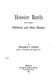 Cover of: Hoosier bards with sundry wildwood: and other rhymes