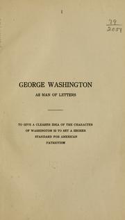 Cover of: George Washington as man of letters