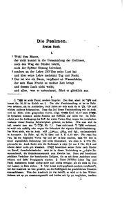 Cover of: Die Psalmen. by von Arnold B. Ehrlich.