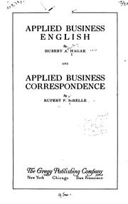 Cover of: Applied business English