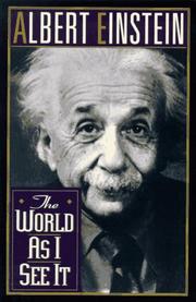 Cover of: The world as I see it. by Albert Einstein