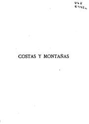 Cover of: Costas y montañas: diario de un caminante.