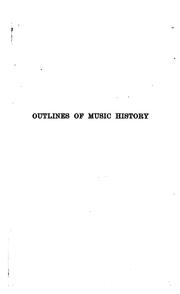 Cover of: Outlines of music history
