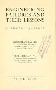 Cover of: Engineering failures and their lessons