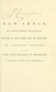 Cover of: New idylles