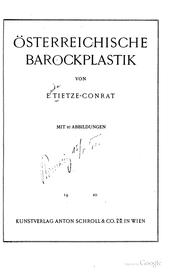 Cover of: Österreichische barockplastik