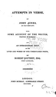 Cover of: Attempts in verse