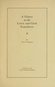 Cover of: A glance at the Lewis and Clark expedition
