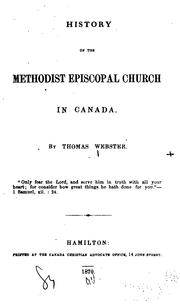 Cover of: History of the Methodist Episcopal church in Canada.