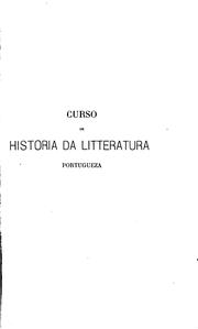 Curso de historia da litteratura portugueza by Teófilo Braga