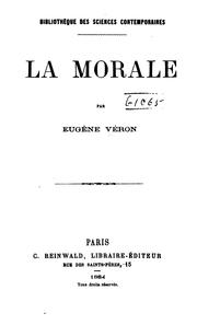 Cover of: La morale