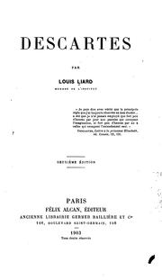 Cover of: Descartes by Louis Liard