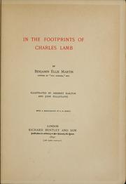 Cover of: In the footprints of Charles Lamb by Benjamin Ellis Martin, Benjamin Ellis Martin