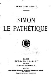 Cover of: Simon le pathétique. by Jean Giraudoux