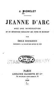 Cover of: Jeanne d'Arc.