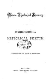 Cover of: Quarter centennial historical sketch.