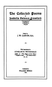 Cover of: The collected poems of Isabella Valancy Crawford