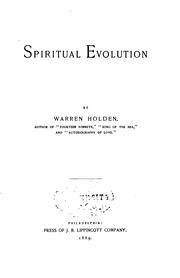 Spiritual evolution by Warren Holden
