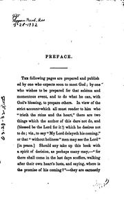 Cover of: Letter to Rev. J. Litch, on the second coming of Christ