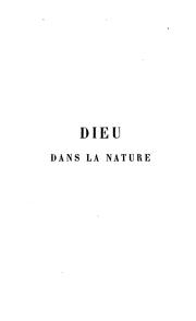 Cover of: Dieu dans la nature
