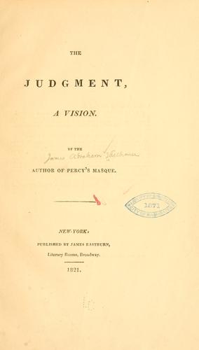The judgment, a vision by James Abraham Hillhouse