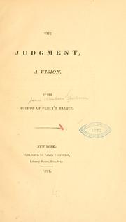 Cover of: The judgment, a vision