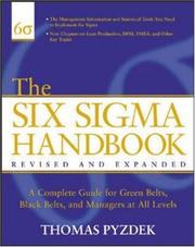 Cover of: The Six Sigma Handbook | Thomas Pyzdek