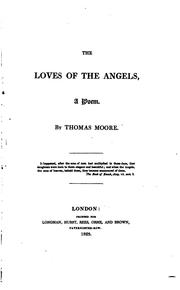 Cover of: The loves of the angels: a poem.