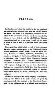 Cover of: A catalogue of Sanskrit manuscripts contained in the private libraries of Gujarât, Kâṭhiâvâd, Kachchh, Sindh, and Khândesʹ.