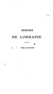 Cover of: Histoire de Lorraine