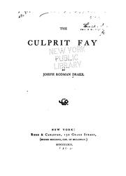 Cover of: The culprit fay by Joseph Rodman Drake