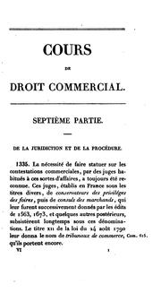 Cours de droit commercial by J.-M Pardessus