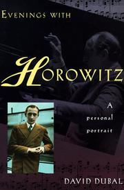 Cover of: Evenings with Horowitz: an intimate portrait