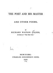 Cover of: The poet and his master: and other poems
