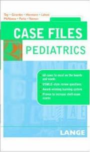Cover of: Case Files Pediatrics (Lange Case Files)