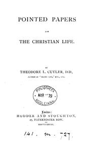 Cover of: Pointed papers for the Christian life
