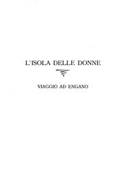 Cover of: L' isola delle donne by Elio Modigliani