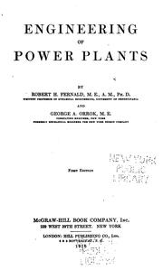 Cover of: Engineering of power plants