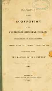 Defence of the convention of the Protestant Episcopal church by John Henry Hopkins