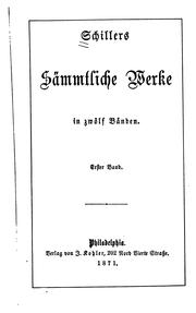 Schillers sämmtliche Werke in zwölf Bänden by Friedrich Schiller