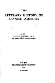 The literary history of Spanish America by Coester, Alfred