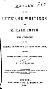 Review of the life and writings of M. Hale Smith by Lewis Crebasa Browne