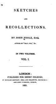 Cover of: Sketches and recollections. by John Poole
