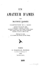 Cover of: Un amateur d'âmes