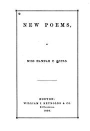 New poems by Hannah Flagg Gould