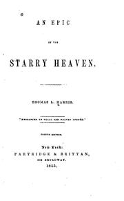 Cover of: An epic of the starry heaven by Thomas Lake Harris