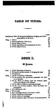 Cover of: Civil code of the state of Louisiana: preceded by the treaty of cession with France, the Constitution of the United States of America, and of the state