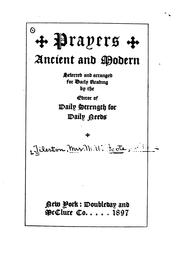 Cover of: Prayers ancient and modern by Mary W. Tileston