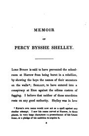 Cover of: The Shelley papers: Memoir of Percy Bysshe Shelley